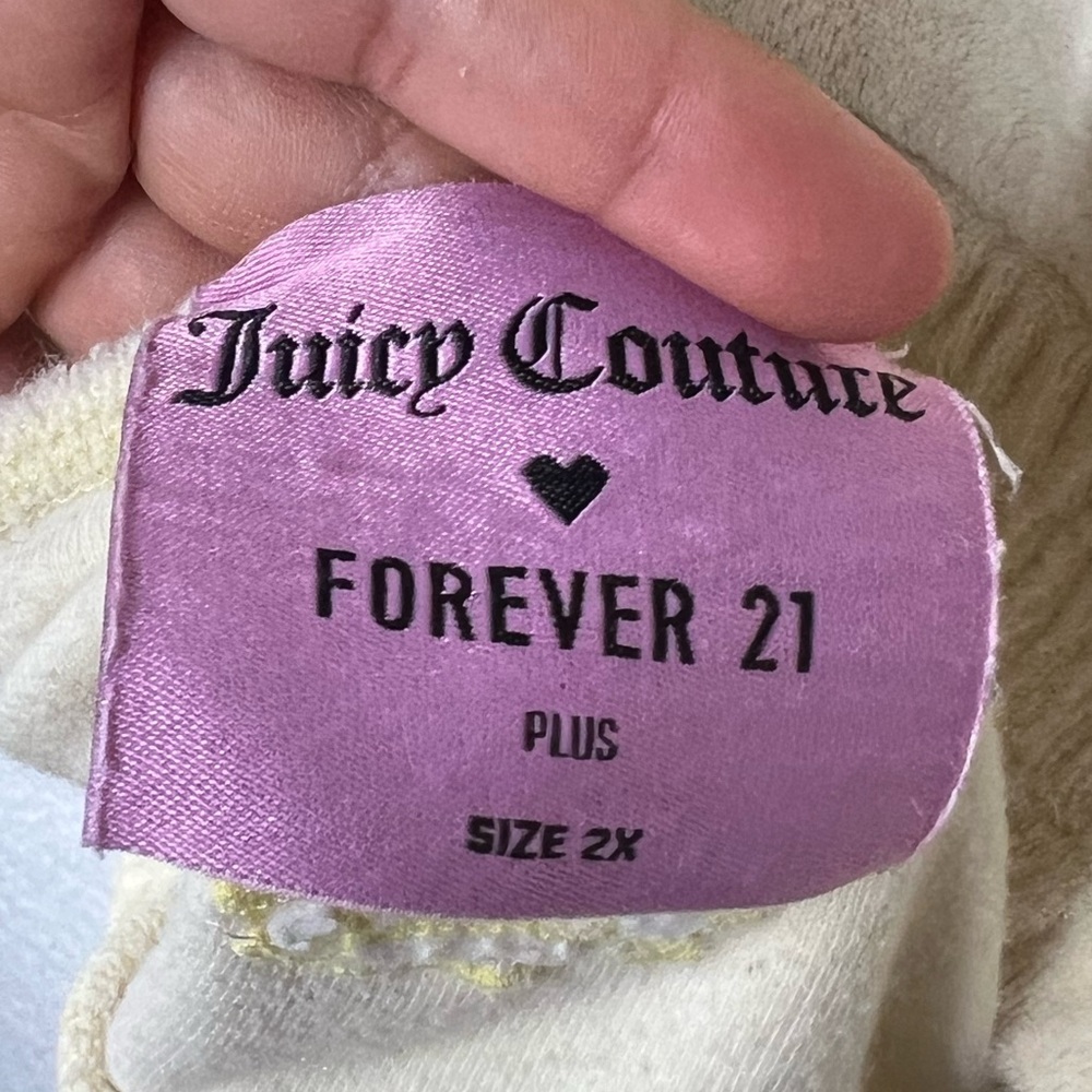 Juicy Couture x Forever 21 Terry 2 Piece Set Sz 2X Casual Loungewear Summer - Picture 2 of 11